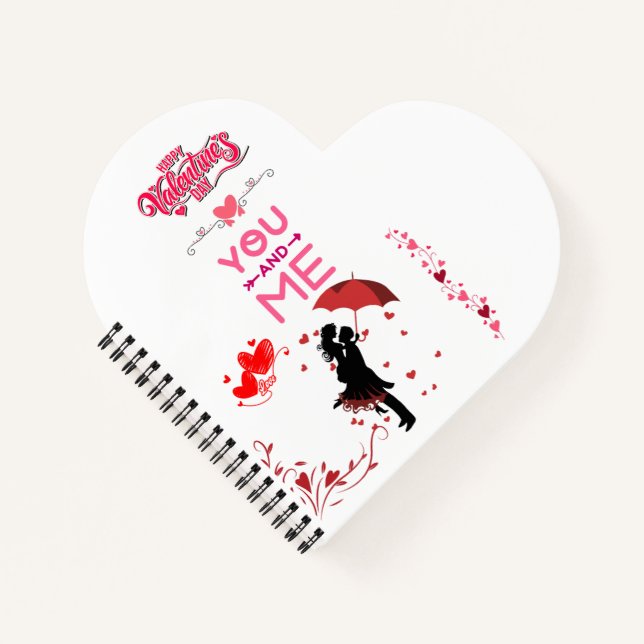 Cuaderno Happy Valentine’s Day – You and Me Romantic Love  (Anverso)
