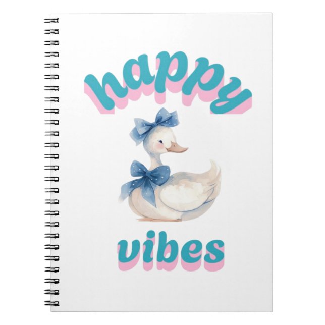Cuaderno Happy Vibes Duck Notebook (Frente)