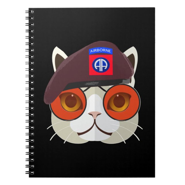Cuaderno ¡Hardcore 82nd Airborne Kitty Kat! (Frente)
