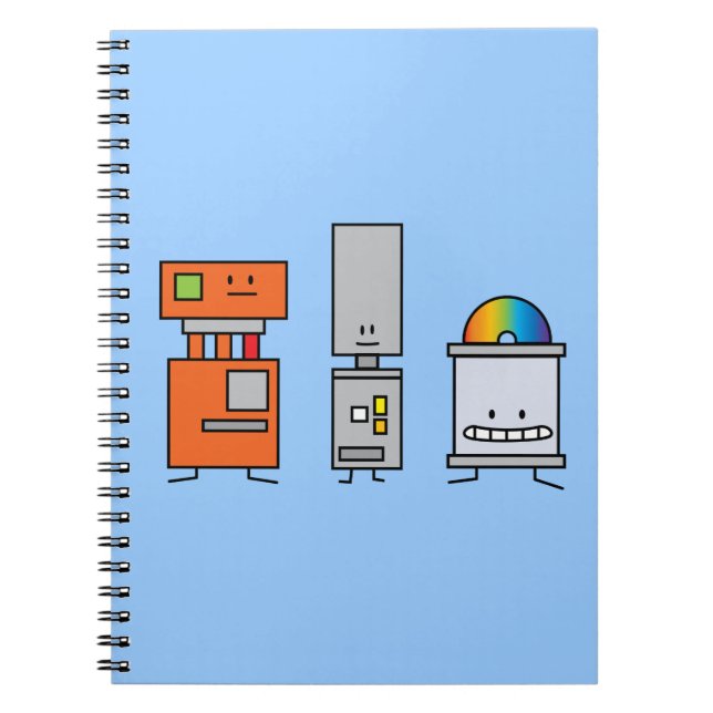 Cuaderno Hardware electrónico de los amigos de los robots (Frente)