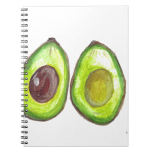 Cuaderno Harina verde aguacate verdura de color agua
