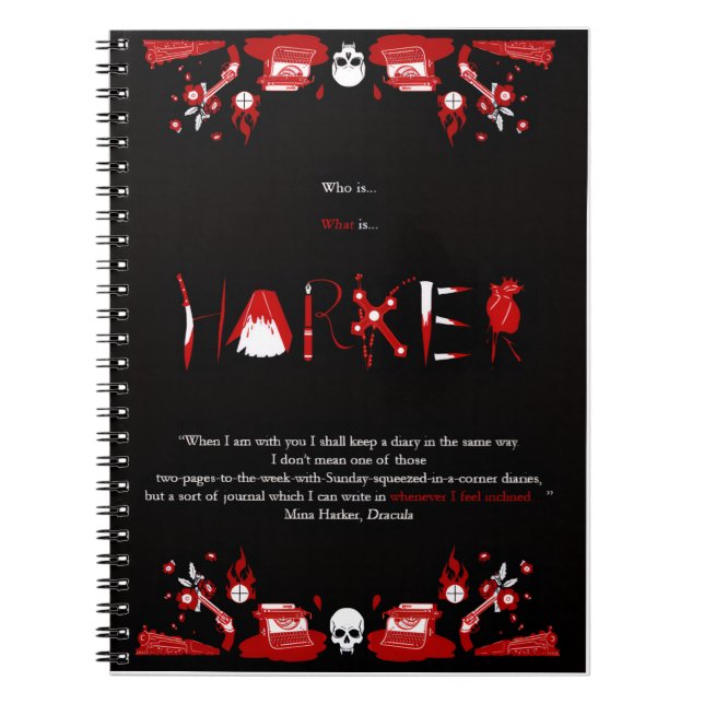 Cuaderno Harker - Mina Notebook (Frente)