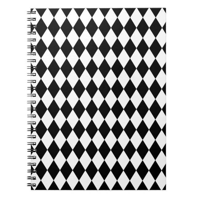 Cuaderno Harlequin Blanco y negro (Frente)