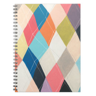 Cuaderno Harlequin Hopscotch - Patrón Argyle