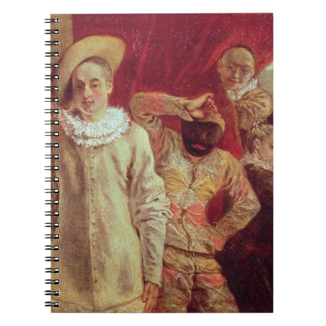 Cuaderno Harlequin, Pierrot y Scapin, actores de COM (Frente)