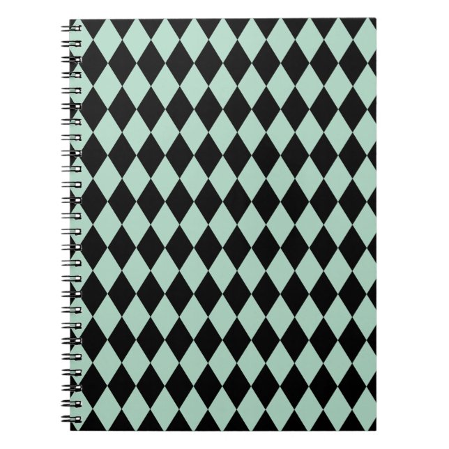 Cuaderno Harlequin Seafoam y Black (Frente)