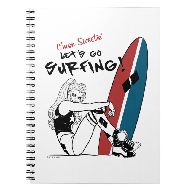 Cuaderno Harley Quinn - Vamos a practicar surf (Frente)