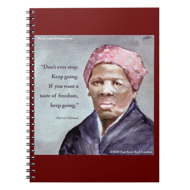 Cuaderno Harriet Tubman y cita (Frente)