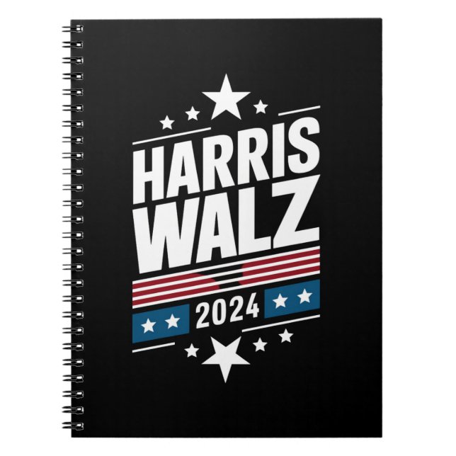 Cuaderno Harris Waltz 2024 Kamala Harris Tim Waltz 2024 (Frente)