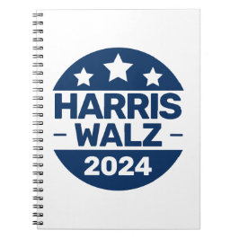 Cuaderno Harris Walz 2024 Elecciones Kamala Harris Tim Walz
