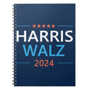 Cuaderno Harris Walz 2024 para presidente