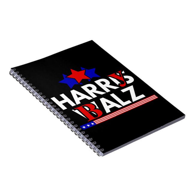 Cuaderno Harris Walz 24 Harry Balz 2024 Meme Demócratas (Lado Derecho)