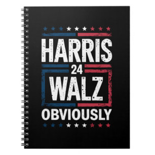 Cuaderno Harris Walz obviamente Harris Waltz Elecciones 202