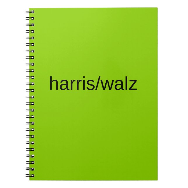 Cuaderno harris y walz verano de 2024 verde residencial (Frente)