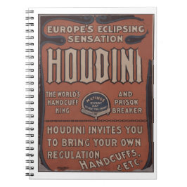 Cuaderno Harry Houdini: el rey esposado del mundo