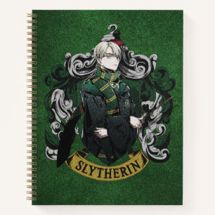 Cuaderno HARRY POTTER™   Anime Draco Malfoy House Escudo