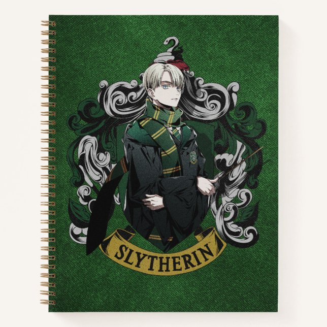 Cuaderno HARRY POTTER™ | Anime Draco Malfoy House Escudo (Anverso)