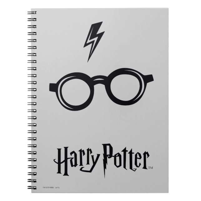 Cuaderno Harry Potter | Cicatriz y gafas relámpago (Frente)