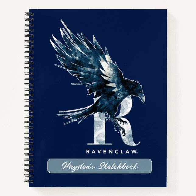 Cuaderno Harry Potter | Dibujo de acuarela de RAVENCLAW™ Ra (Anverso)