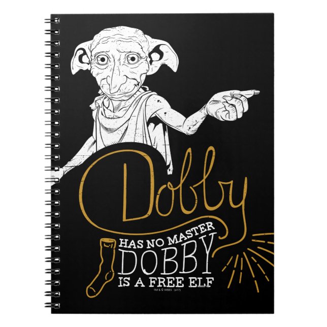 Cuaderno Harry Potter | Dobby no tiene maestro (Frente)