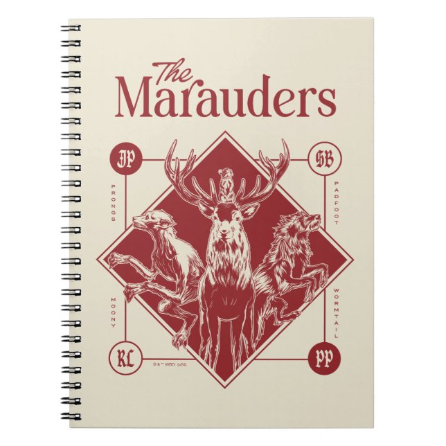 Cuaderno HARRY POTTER™ El gráfico de Marauders Animagus (Frente)