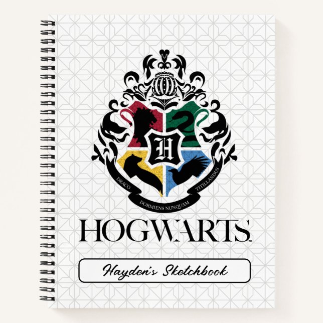 Cuaderno Harry Potter | Esbozo del Escudo de la escuela del (Anverso)