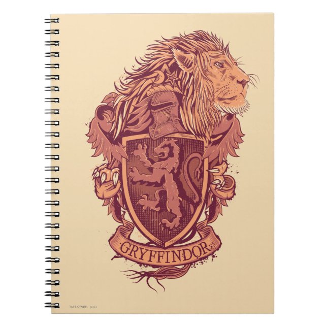 Cuaderno Harry Potter | Escudo de León de Gryffindor (Frente)