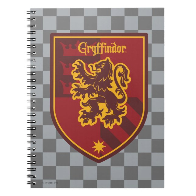 Cuaderno Harry Potter | Escudo de Orgullo de la Casa Gryffi (Frente)
