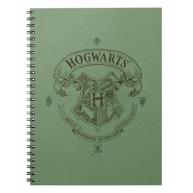 Cuaderno Harry Potter | Escudo de pancartas de Hogwarts (Frente)