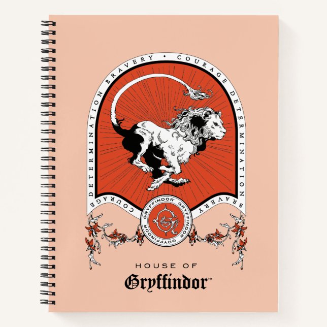 Cuaderno HARRY POTTER™ | Escudo Delicado Sketch GRYFFINDOR™ (Anverso)
