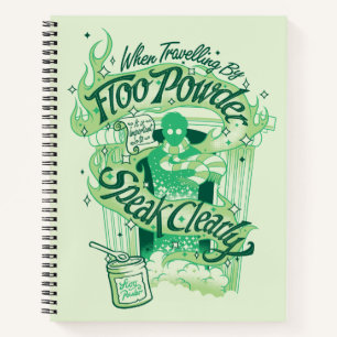 Cuaderno Harry Potter  Gráfica de tipografía en polvo de 