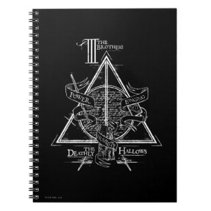 Cuaderno Harry Potter Hechizo   Gráfico de los HALLOWS MORT