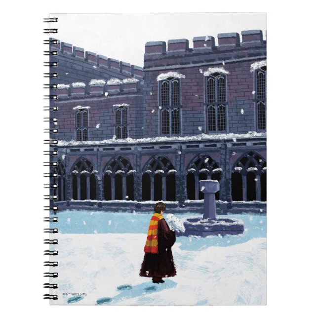 Cuaderno HARRY POTTER™ & Hedwig en el Patio de HOGWARTS™ (Frente)