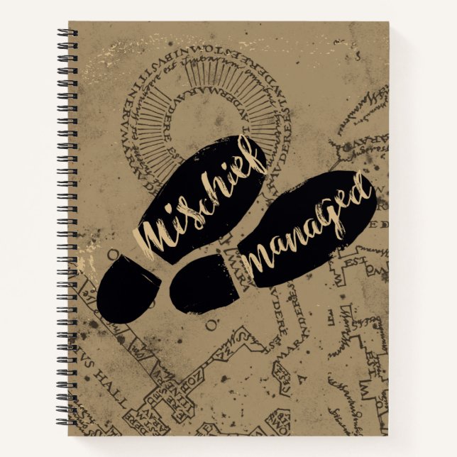 Cuaderno Harry Potter| Huellas de mapa gestionadas por MISC (Anverso)