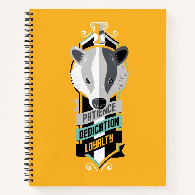 Cuaderno Harry Potter | HUFFLEPUFF™ House Traits Sigil (Anverso)