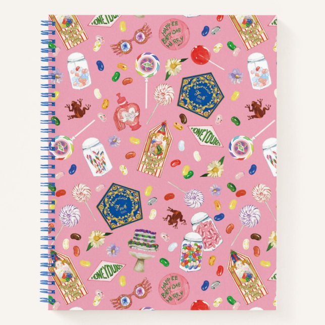 Cuaderno HARRY POTTER™ | Ranas de chocolate y patrón de dul (Anverso)