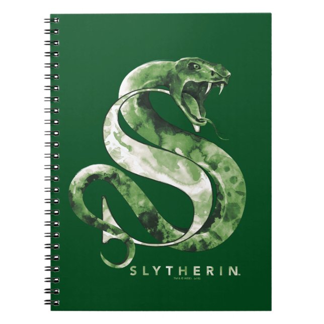 Cuaderno Harry Potter | SLYTHERIN™ Snake Watercolor (Frente)