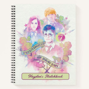Cuaderno Harry Potter Spell   Harry, Hermione y Ron Sketch