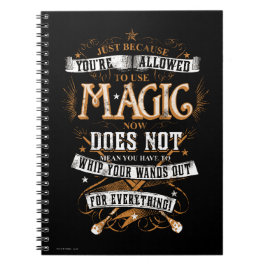 Cuaderno Harry Potter Spell | Sólo porque se te permite
