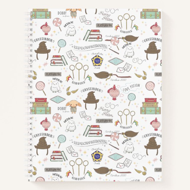 Cuaderno HARRY POTTER™ Tiny Magic Pattern (Anverso)