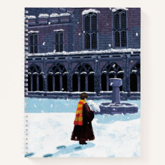 Cuaderno HARRY POTTER™ y Hedwig en el patio HOGWARTS™