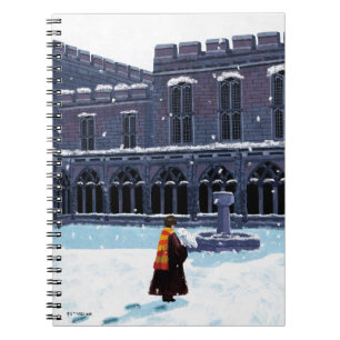 Cuaderno HARRY POTTER™ y Hedwig en el patio HOGWARTS™