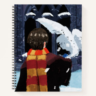 Cuaderno HARRY POTTER™ y Hedwig en la nieve
