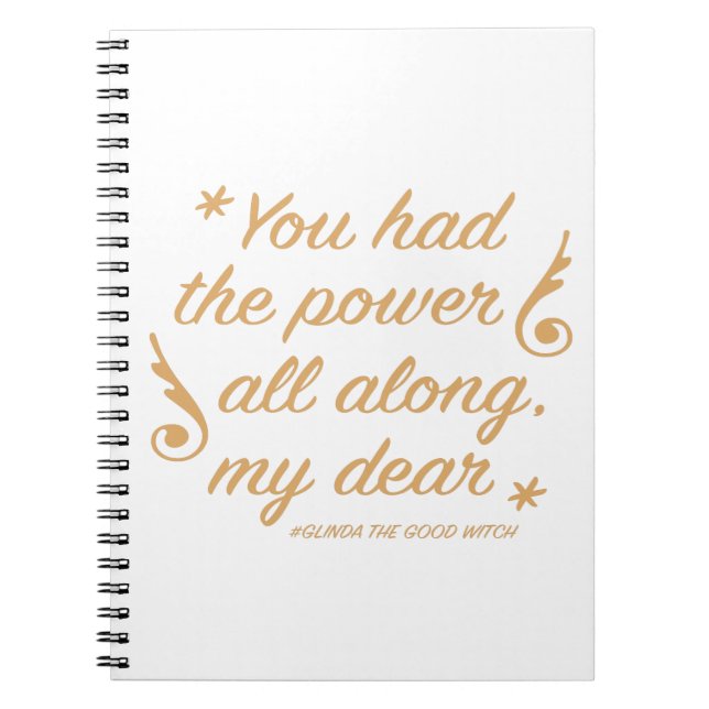 Cuaderno has tenido el poder todo el tiempo, querida (Frente)