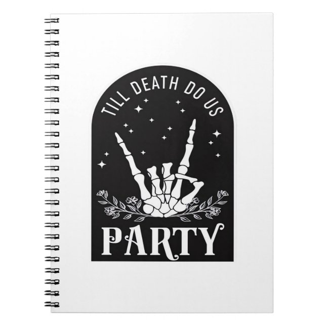 Cuaderno Hasta La Muerte Fiesta Estadounidense Bachelorette (Frente)