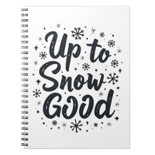 Cuaderno Hasta la nieve buena divertida navidad copo de nie