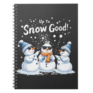 Cuaderno Hasta la nieve, buenos Navidades de Snowman