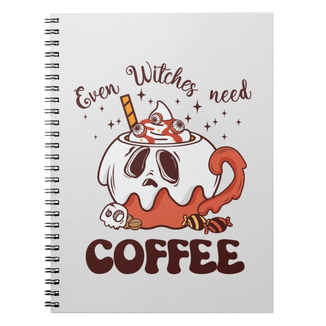 Cuaderno Hasta las brujas necesitan café (Frente)