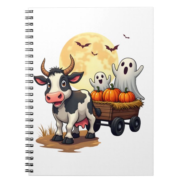 Cuaderno Haunted Hayride Cow (Frente)