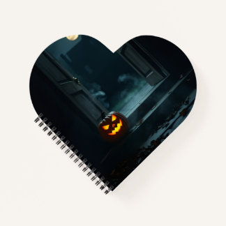 Cuaderno Haunted Pumpkin Doorway Halloween Notebook